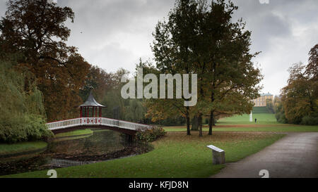 Couleurs d'automne dans les jardins de Frederiksberg, Copenhague, Danemark Banque D'Images