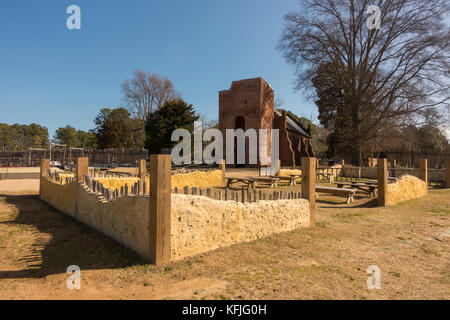 Jamestowne historique Jamestown en Virginie Banque D'Images