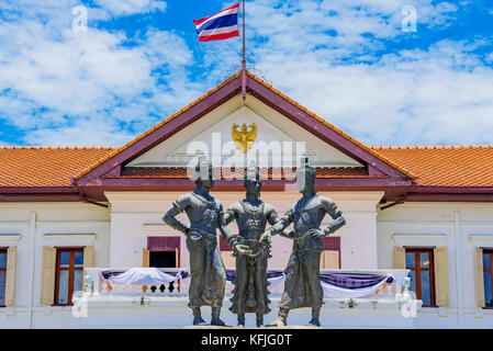 Monument aux trois rois à chiang mai Banque D'Images