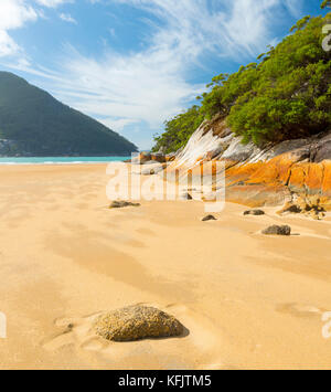 Plage australienne à Sealers Cove, parc national Wilsons Promontory, Victoria Banque D'Images