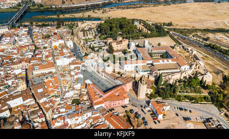 L'Alcazaba, une citadelle mauresque, Badajoz, Espagne Banque D'Images