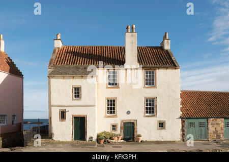 Voir l'historique du port de pêche de Pittenweem sur East Neuk de Fife en Ecosse, Royaume-Uni. Banque D'Images