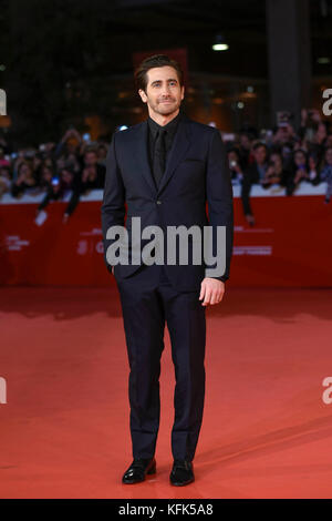 Italie, Rome, 28 octobre 2017 : Jake Gyllenhaal assister au tapis rouge du film "plus forts" au festival du film de Rome en se fondant sur les mémoires de bauman sur Banque D'Images