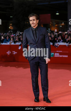 Italie, Rome, 28 octobre 2017 : Jake Gyllenhaal assister au tapis rouge du film "plus forts" au festival du film de Rome en se fondant sur les mémoires de bauman sur Banque D'Images