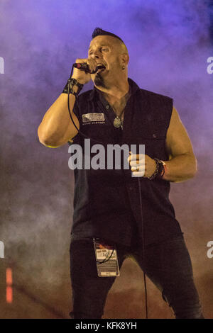 Los Angeles, Californie, USA. 28 octobre, 2017. frontman Christopher Roberts de la bande jamais votre concert au zéro stock indie music festiva Banque D'Images