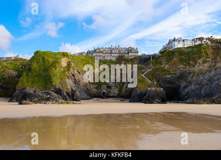 Hotel victoria, Newquay, Cornwall, Angleterre, Grande-Bretagne Banque D'Images