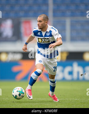 Duisburg, Deutschland. 29 octobre 2017. Ahmet ENGIN (DU), Aktion, Fussball . Bundesliga, 12 ans. Spieltag, MSV Duisburg (DU) - Union Berlin 1:1, AM 29.10.2017 à Duisburg/ Allemagne. |utilisation dans le monde entier crédit : dpa/Alamy Live News Banque D'Images