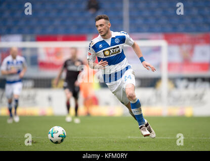 Duisburg, Deutschland. 29 octobre 2017. Boris TASHCHY (DU) Aktion, Fussball . Bundesliga, 12 ans. Spieltag, MSV Duisburg (DU) - Union Berlin 1:1, AM 29.10.2017 à Duisburg/ Allemagne. |utilisation dans le monde entier crédit : dpa/Alamy Live News Banque D'Images