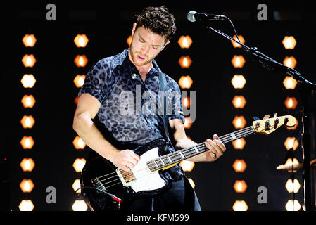 Barcelone, Espagne. 30Th oct, 2017. sang royal (band) produisent en concert au sant jordi club stade le 30 octobre 2017 à Barcelone, Espagne. crédit : christian bertrand/Alamy live news Banque D'Images