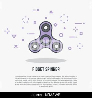 Fidget spinner illustration Illustration de Vecteur