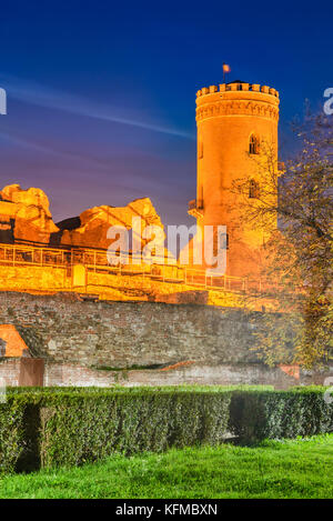 Targoviste, Roumanie - Tour Chindia, ancienne capitale de la Valachie royaume, Ville de Dracula. Banque D'Images