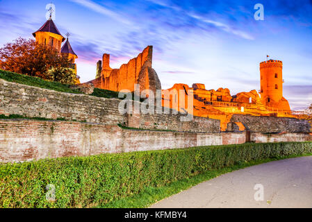 Targoviste, Roumanie - Tour Chindia, ancienne capitale de la Valachie royaume, Ville de Dracula. Banque D'Images