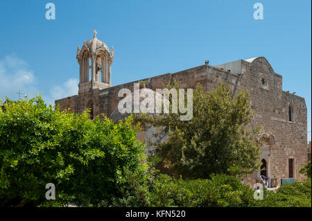 Byblos est une ville méditerranéenne dans le mont Liban.byblos est situé à environ 42 kilomètres à 26 km au nord de Beyrouth. Banque D'Images