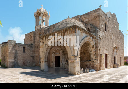 Byblos est une ville méditerranéenne dans le mont Liban.byblos est situé à environ 42 kilomètres à 26 km au nord de Beyrouth. Banque D'Images