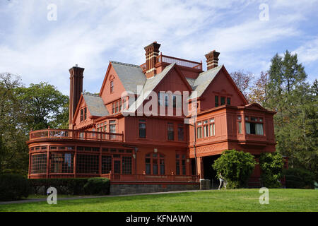 Glenmont Estate de la maison de Thomas Edison à Liewellyn Park à West Orange du New Jersey.USA Banque D'Images