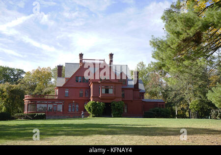 Glenmont Estate de la maison de Thomas Edison à Liewellyn Park à West Orange du New Jersey.USA Banque D'Images