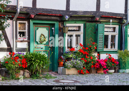 altes Fachwerkhaus à Halberstadt Harz Banque D'Images