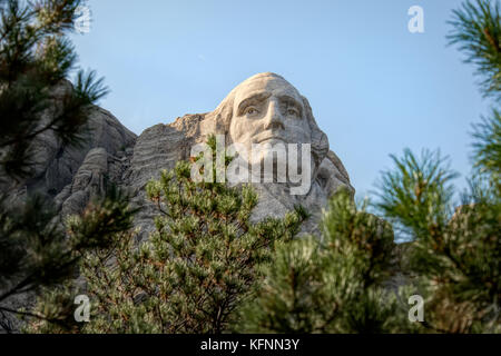 27 août 2017 : monument national du mont Rushmore dans le Dakota du Sud Banque D'Images