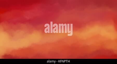 Fond peint dans des couleurs du lever ou du coucher du soleil de rose rouge orange et jaune Banque D'Images