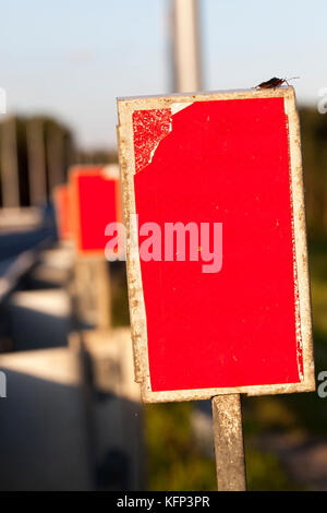 Réflecteur rouge Banque D'Images