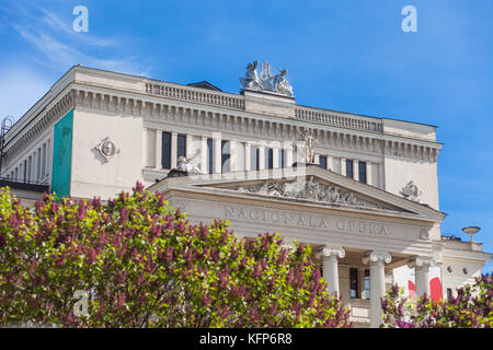 L'opéra national (opéra national de Lettonie à Riga, Lettonie) Banque D'Images