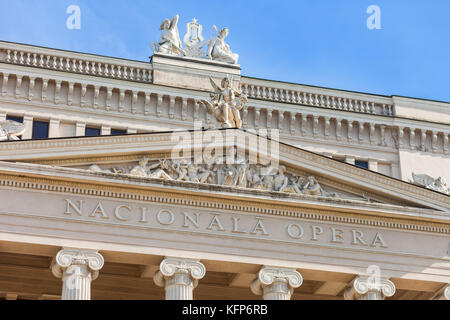 L'opéra national (opéra national de Lettonie à Riga, Lettonie) Banque D'Images