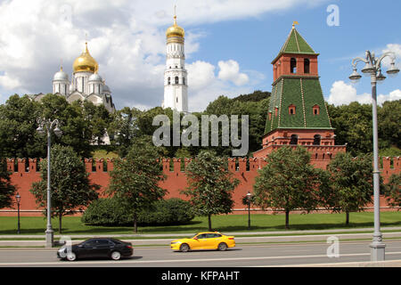 Ensemble architectural du Kremlin de Moscou et sofia remblai. Banque D'Images