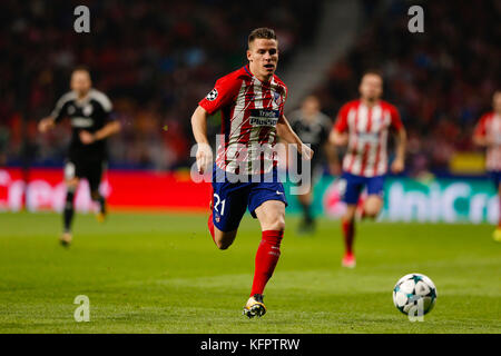 Madrid, Espagne. 31 octobre, 2017. Kevin Gameiro (21) joueur de l'Atlético de Madrid. La Ligue des Champions de l'UCL entre Atletico de Madrid vs Qarabag au stade Wanda Metropolitano de Madrid, Espagne, le 31 octobre 2017 . Más Información Gtres Crédit : Comuniación sur ligne, S.L./Alamy Live News Banque D'Images