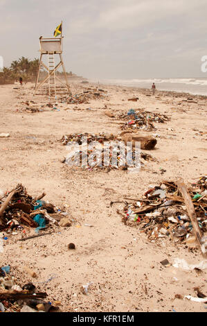 Coco beach à Accra, Ghana Banque D'Images