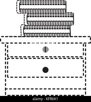 Tiroirs de droit Illustration de Vecteur