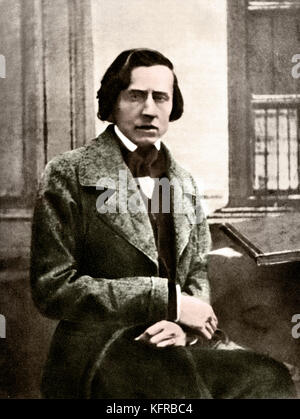 Frederic Chopin - daguerréotype de compositeur polonais, 1849. 1 mars 1810 - 17 octobre 1849 Banque D'Images