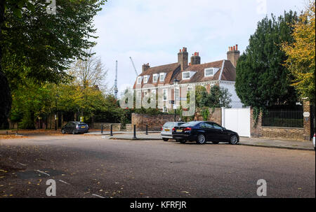 Brentford Chiswick Londres Royaume-Uni octobre 2017 - la zone de conservation du domaine Butts à Brentford Banque D'Images