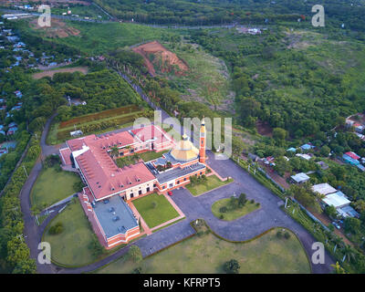 District de la ville de Managua en vue aérienne drone voir à Managua. Banque D'Images