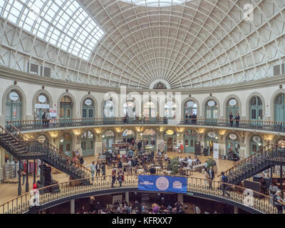 Intérieur de la Corn Exchange, Leeds Banque D'Images