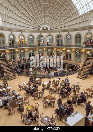 Intérieur de la Corn Exchange, Leeds Banque D'Images