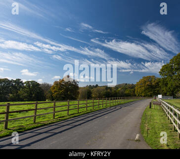 L'approche de northwick business park à Blockley dans les Cotswolds Banque D'Images