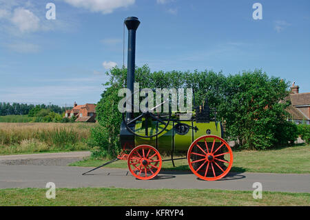 Clayton & shuttleworth moteur à vapeur portable Banque D'Images