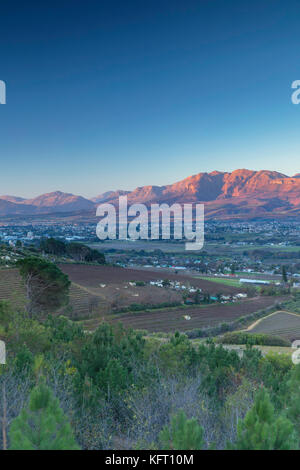 Paarl valley, Paarl, Western Cape, Afrique du Sud Banque D'Images