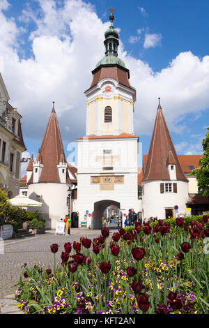 La Steiner Tor est considéré comme un symbole de la ville de Krems an der Donau, dans la vallée de la Wachau d'Autriche Banque D'Images