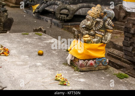 Statue de Ganesh dans un temple indonésien - Pura Ulun Danu Batur - Bali - Indonésie Banque D'Images