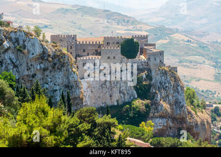 Caccamo château médiéval, près de Palerme, Sicile Banque D'Images