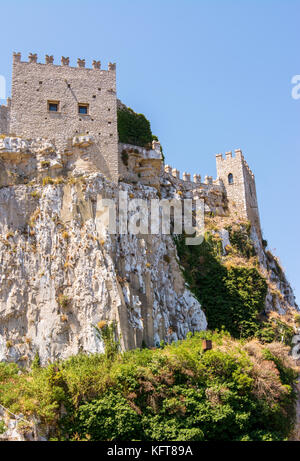 Caccamo château médiéval, près de Palerme, Sicile Banque D'Images