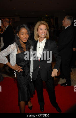 Washington DC, USA., 29 avril 2006 Greta Van Susteren de cnn et keke Palmer à l'assemblée annuelle des correspondants blanc dîner à l'hôtel Hilton de Washington. Banque D'Images