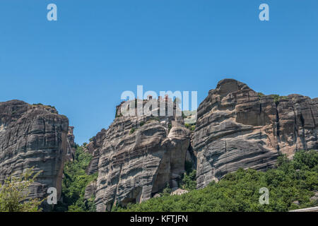 Les roches dans la Grèce Meteora Banque D'Images