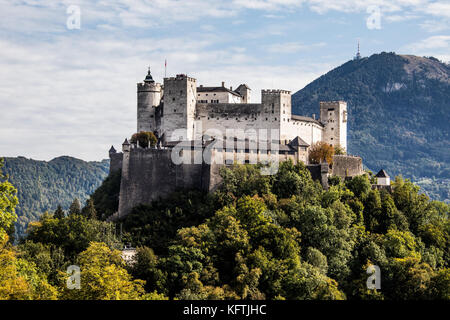 Le Château de Hohensalzburg à Salzbourg, Autriche, Banque D'Images