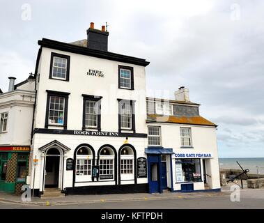 Rock point inn Lyme Regis dorset england uk Banque D'Images