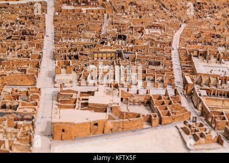 Musée archéologique national de naples, modèle de Pompéi, Naples, Italie Banque D'Images