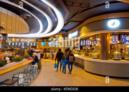 Food Court, Europa Passage shopping center, Hambourg, Allemagne Banque D'Images