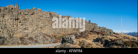Thingvellir, Islande. Banque D'Images