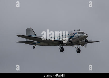 Douglas DC-3 bimoteur avion de passagers Banque D'Images